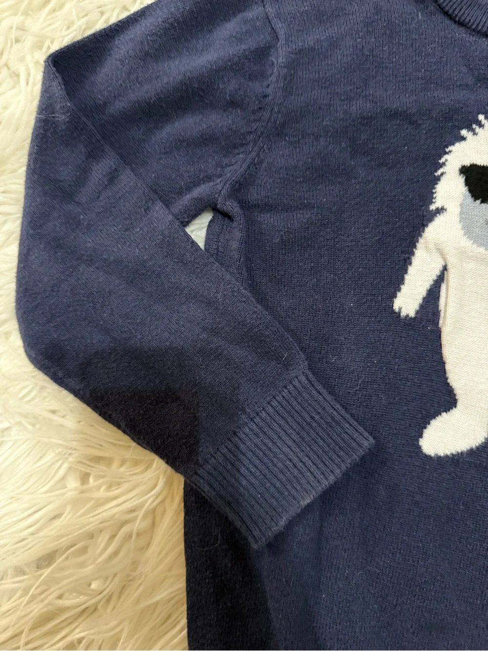 The Children's Place Boys' Navy Yeti Sweater